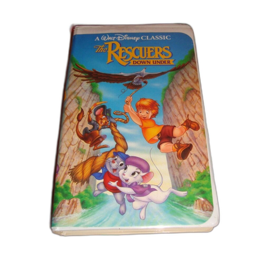 Walt Disney The Rescuers Down Under Black Diamond VHS Video Tape Movie